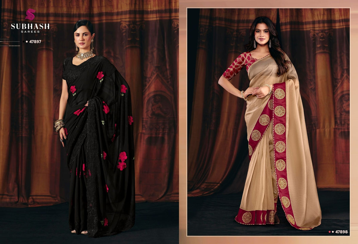 Nyassa-16 : Fancy Designer Saree with Designer Blouse