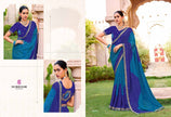 Bandhej-02 : Pure Chiffon Bandhani Print Embroidered Border Saree with Designing Blouse