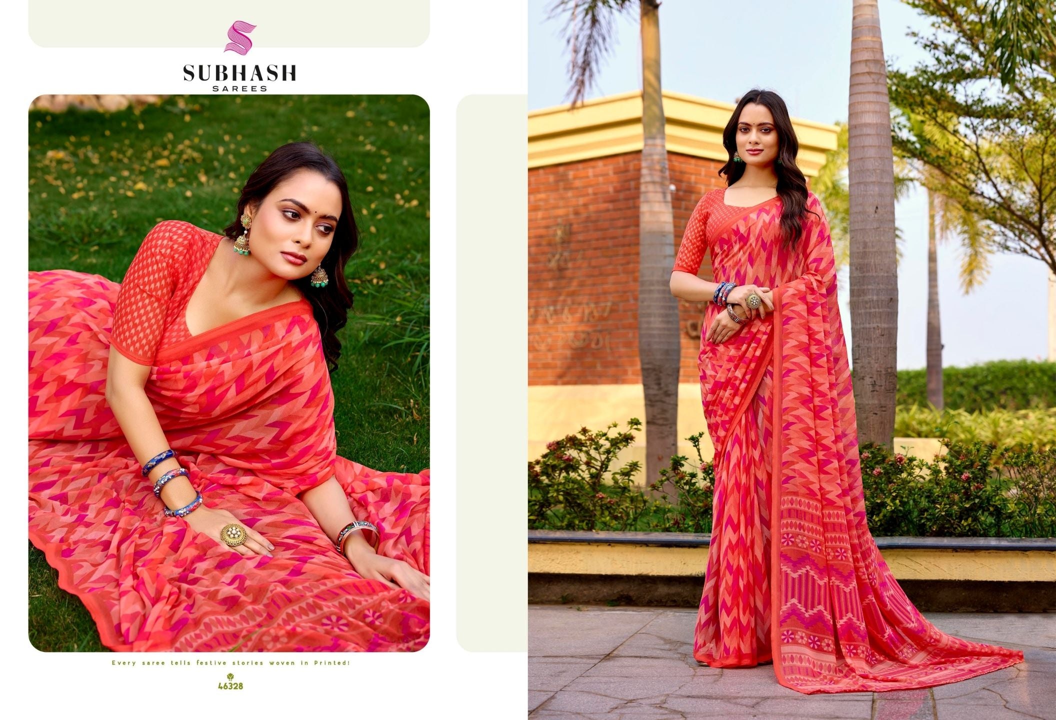 Homemaker: Georgette Printed Sarees