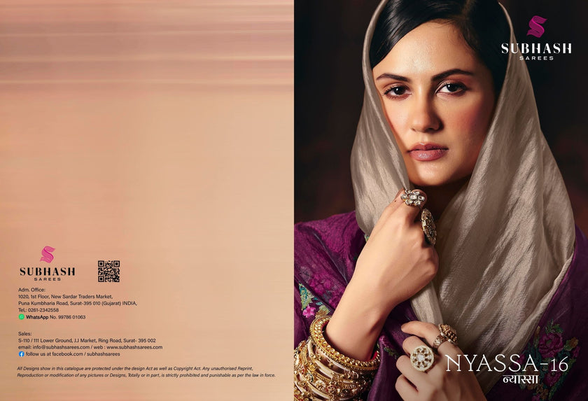 Nyassa-16 : Fancy Designer Saree with Designer Blouse