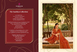 Saathiya: Chiffon Organza Designer Embroidered Sarees with Tusser Silk Blouse