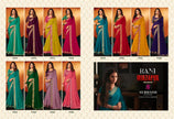Rani - Mirzapur Special : Soild Sai Chiffon Saree with Gold Jari Border & Designer Blouse