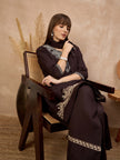 Brown Pure Cotton Embroidered A-Line Kurta Trouser With Embroidered Dupatta