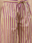 Multi Pure Cotton Floral Printed A-Line Sleeveless Kurta Trouser With Printed Dupatta