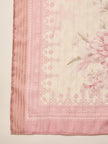 Multi Linen Printed A-Line Kurta Trouser With Dupatta