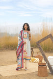 Multi Pure Cotton Ajrakh Printed A-Line Kurta Trouser With Dupatta