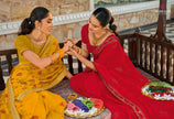Maika: Chiffon Embroidered Sarees with Dupian Silk Blouse
