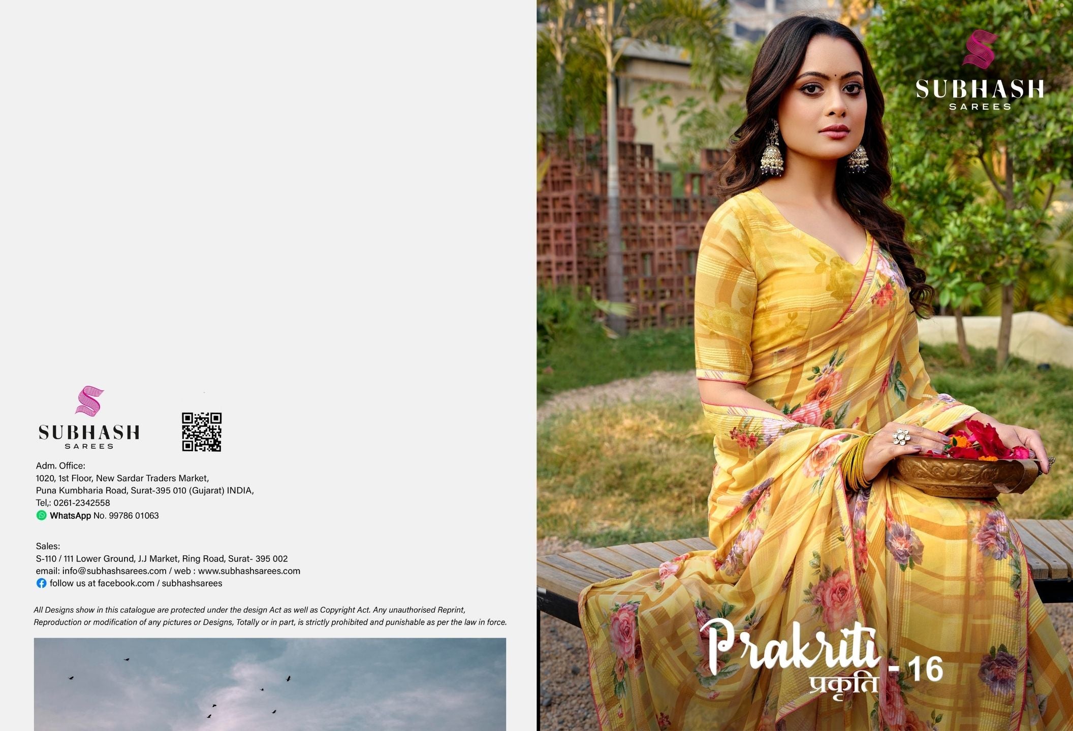 Prakruti-16: Georgette Printed Sarees