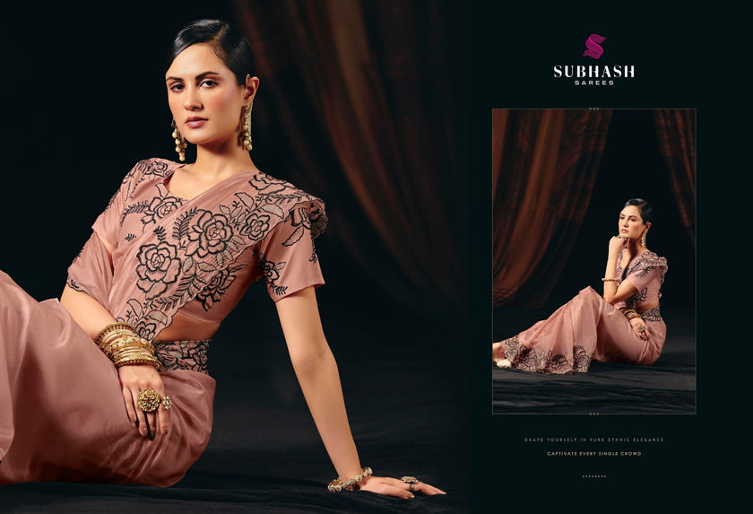 Nyassa-16 : Fancy Designer Saree with Designer Blouse