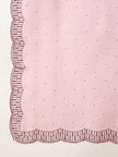 Pink Poly Chiffon Solid With Stone Work Border Saree with Unstitched Blouse