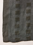 Black Cotton Blend Solid A-Line Kurta Trouser With Dupatta