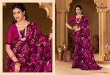 Ruchika : Georgette Printed Saree with Designer Border & Georgette Blouse