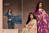 Prakruti-17 : Premium Georgette Saree with Digital Floral Print & Georgette Printed Blouse