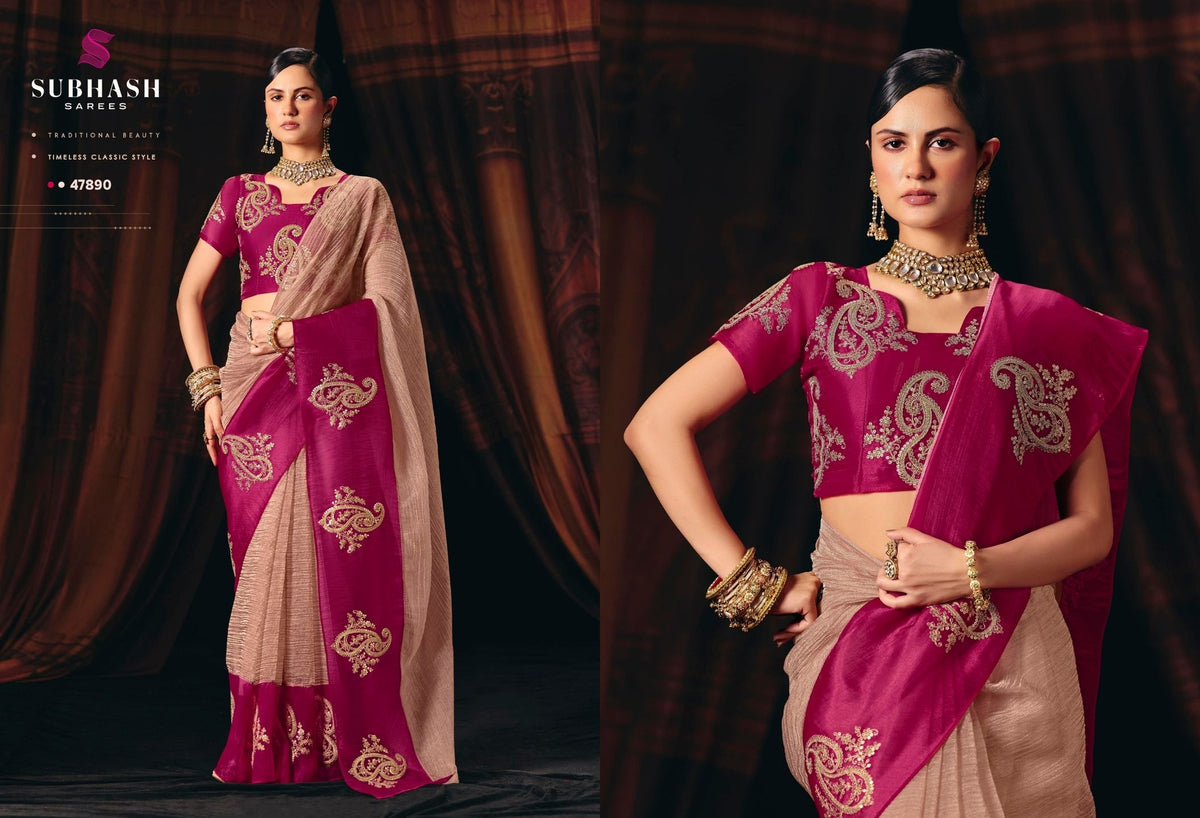 Nyassa-16 : Fancy Designer Saree with Designer Blouse