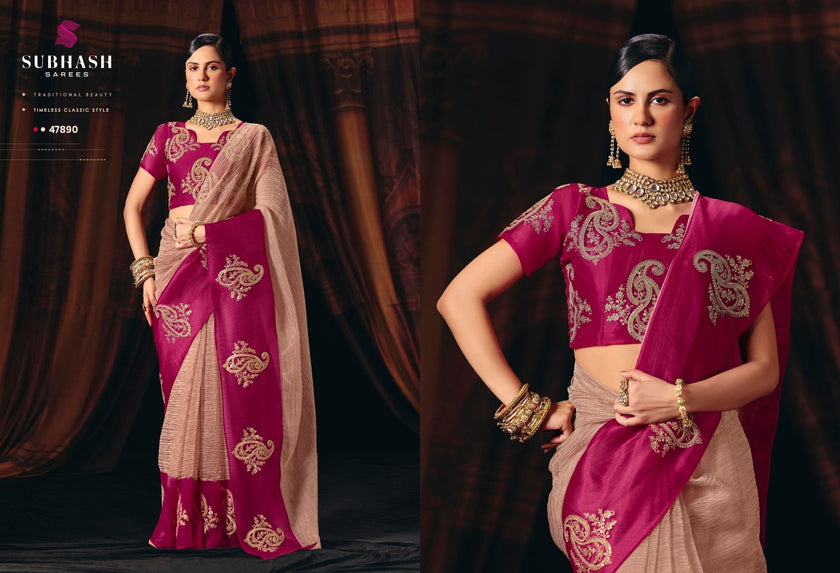 Nyassa-16 : Fancy Designer Saree with Designer Blouse