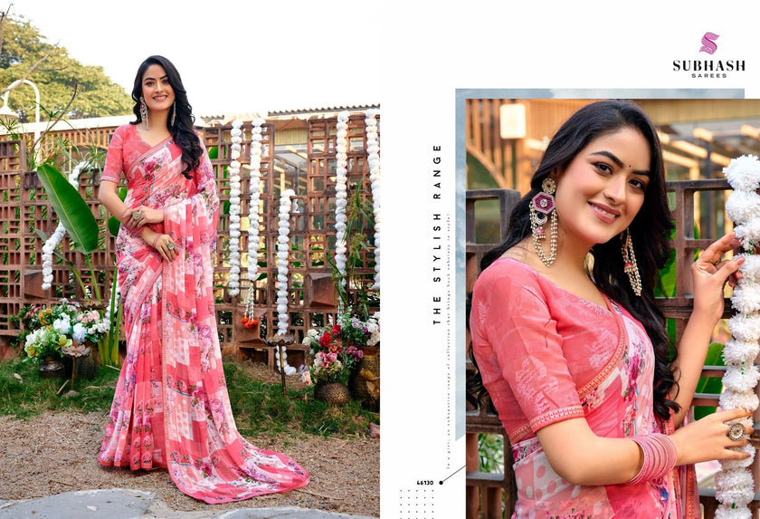 Prakruti-16: Georgette Printed Sarees