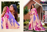 Dilnaaz: Satin Crepe Digital Floral Printed Sarees