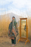 Green Pure Cotton Ajrakh Printed A-Line Kurta Trouser With Dupatta