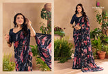 Gardenia-27 : Premium Georgette Digital Floral Print Saree with Premium Georgette Blouse