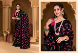 Ruchika : Georgette Printed Saree with Designer Border & Georgette Blouse