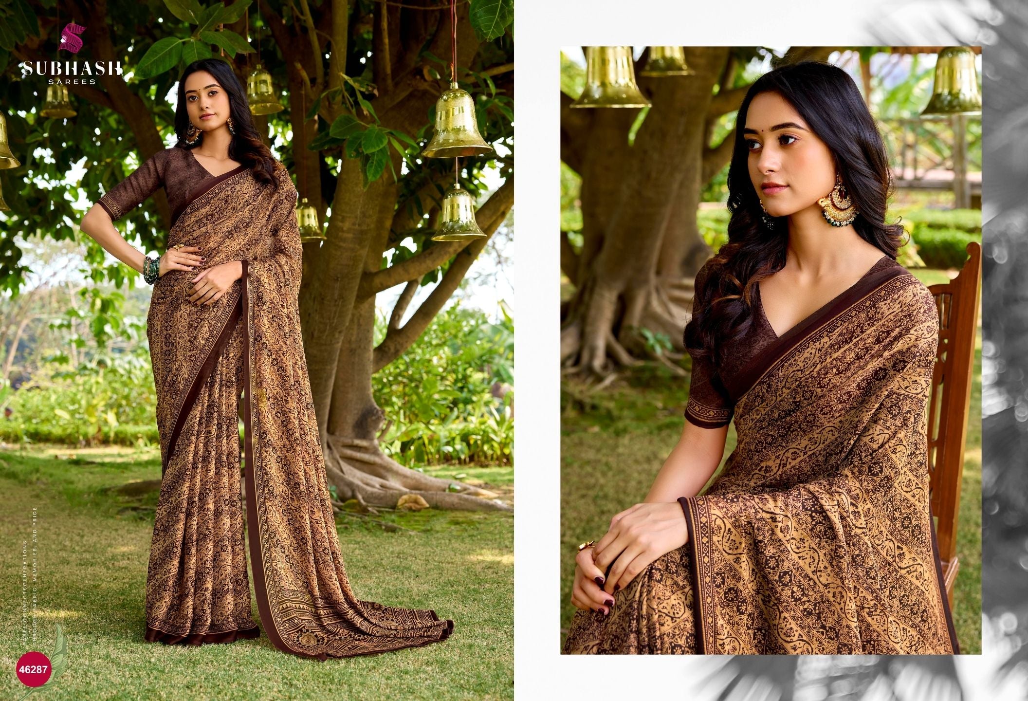 Suhani-15 : Georgette Printed Saree with Georgette Printed Blouse