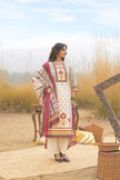 Multi Pure Cotton Ajrakh Printed A-Line Kurta Trouser With Dupatta