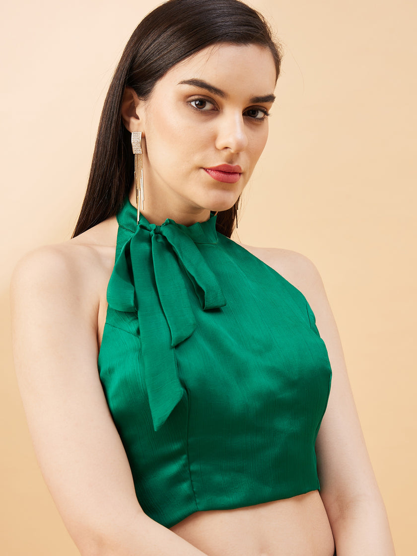 Maroon Satin Solid with Embllished Border Saree with Unstitched Fancy Blouse