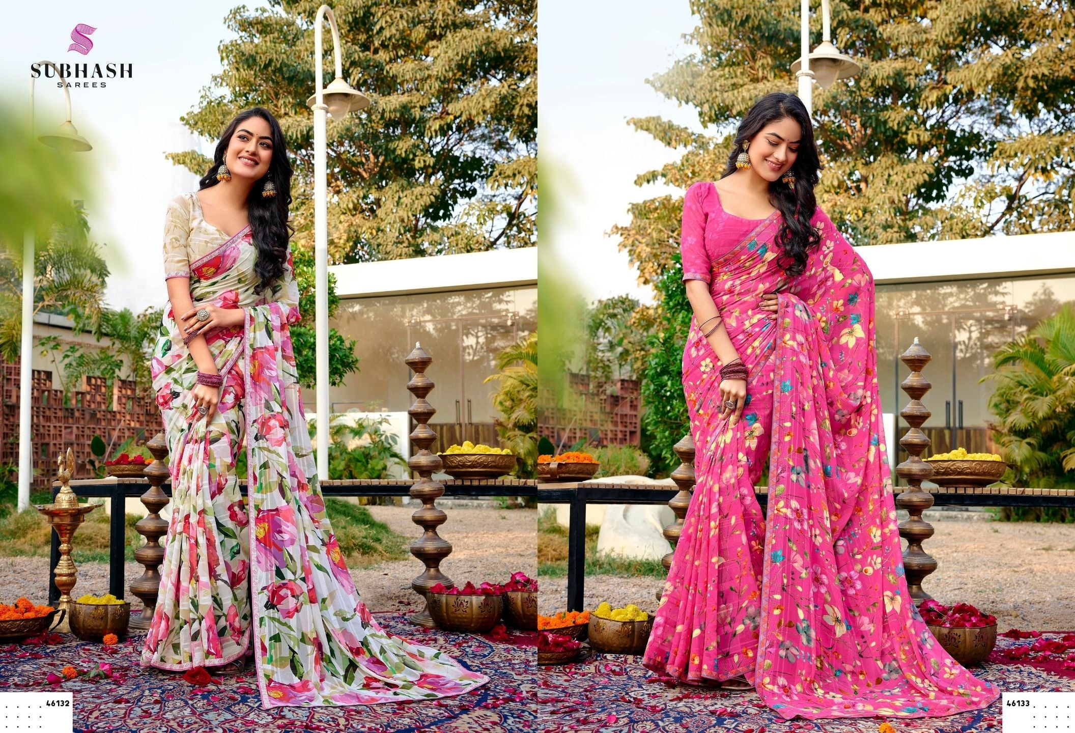 Prakruti-16: Georgette Printed Sarees