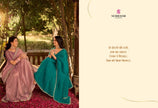 Saathiya: Chiffon Organza Designer Embroidered Sarees with Tusser Silk Blouse