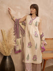 Multi Pure Cotton Floral Printed A-Line Sleeveless Kurta Trouser With Printed Dupatta