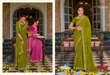 Maika: Chiffon Embroidered Sarees with Dupian Silk Blouse