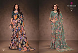 Prakruti-17 : Premium Georgette Saree with Digital Floral Print & Georgette Printed Blouse