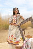 Multi Pure Cotton Ajrakh Printed A-Line Kurta Trouser With Dupatta