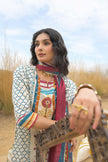 Multi Pure Cotton Ajrakh Printed A-Line Kurta Trouser With Dupatta