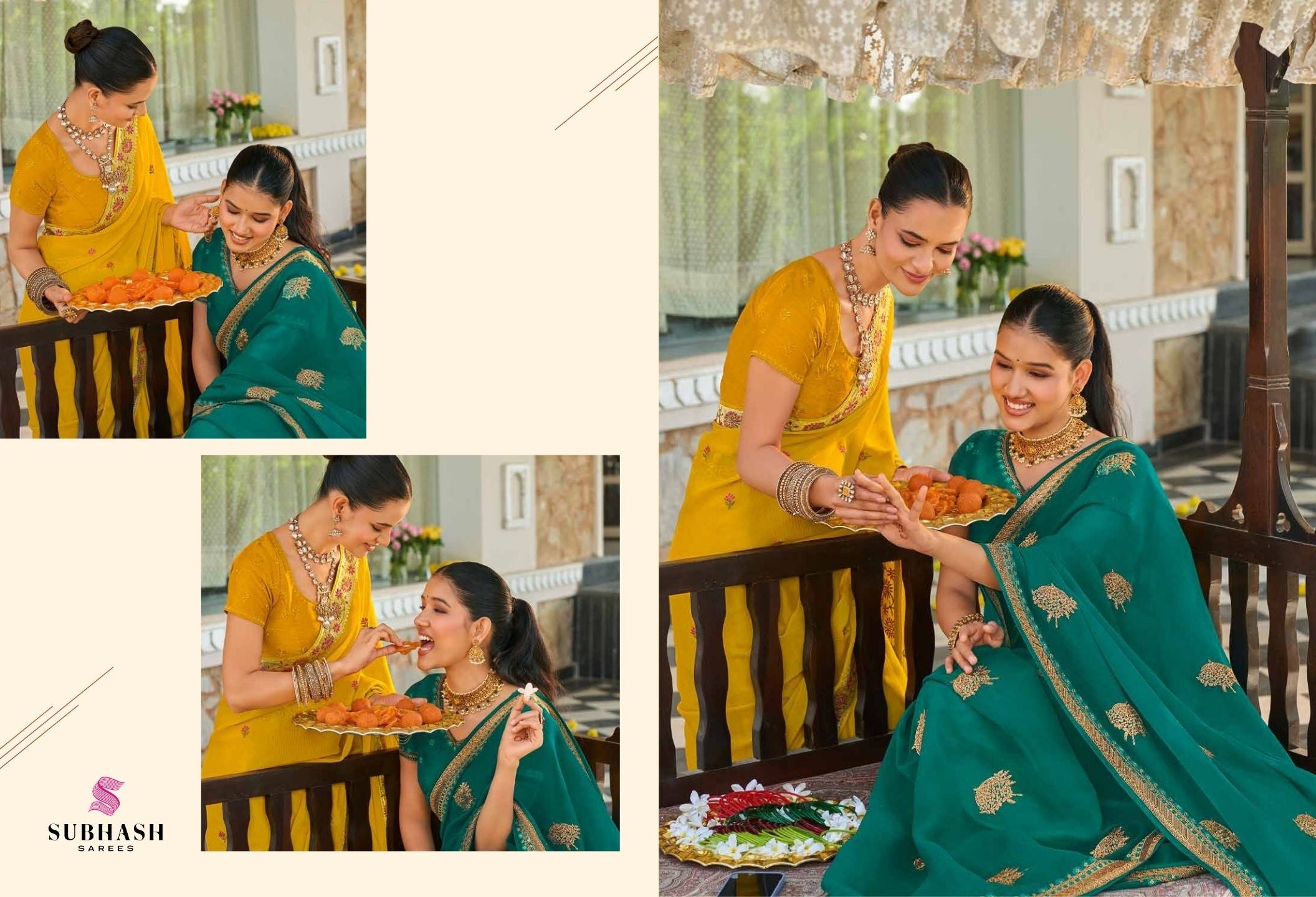 Maika: Chiffon Embroidered Sarees with Dupian Silk Blouse