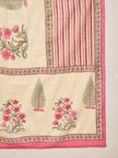 Multi Pure Cotton Floral Printed A-Line Sleeveless Kurta Trouser With Printed Dupatta