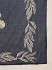 Blue Pure Cotton Floral Printed A-Line Sleeveless Kurta Trouser With Printed Dupatta