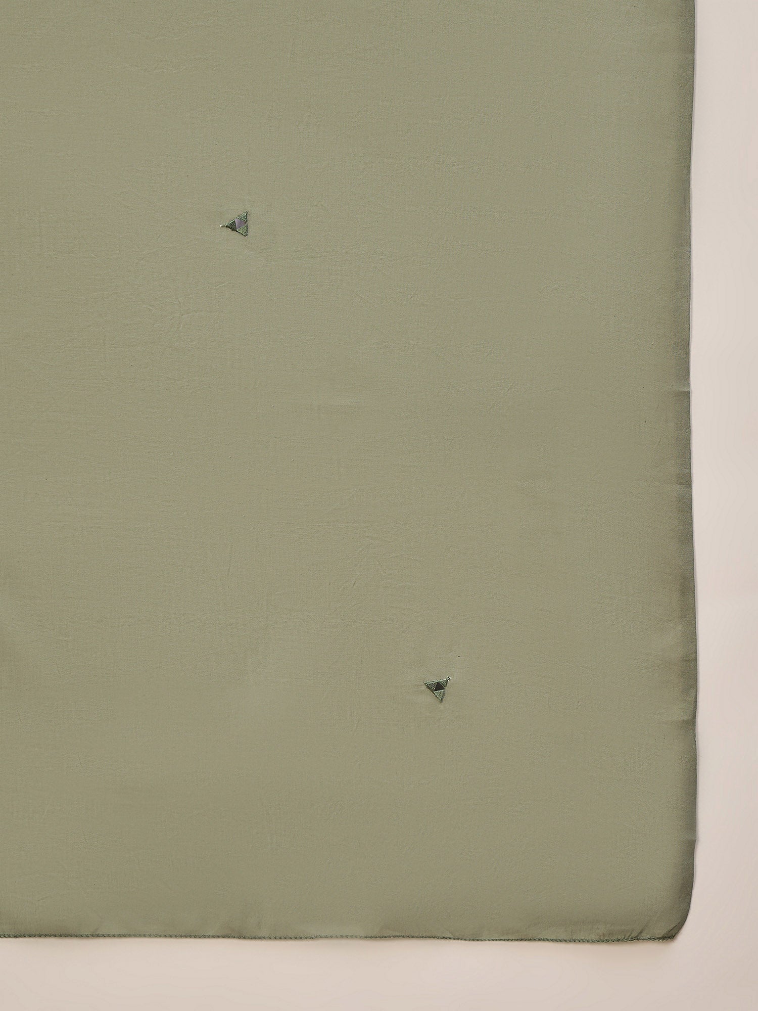 Green Pure Cotton Floral Embroidered A-Line Kurta Trouser With Dupatta