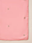 Pink Pure Cotton Floral Embroidered A-Line Kurta Trouser With Dupatta