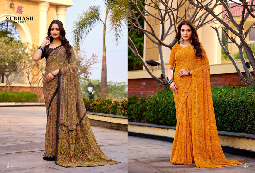 Homemaker: Georgette Printed Sarees
