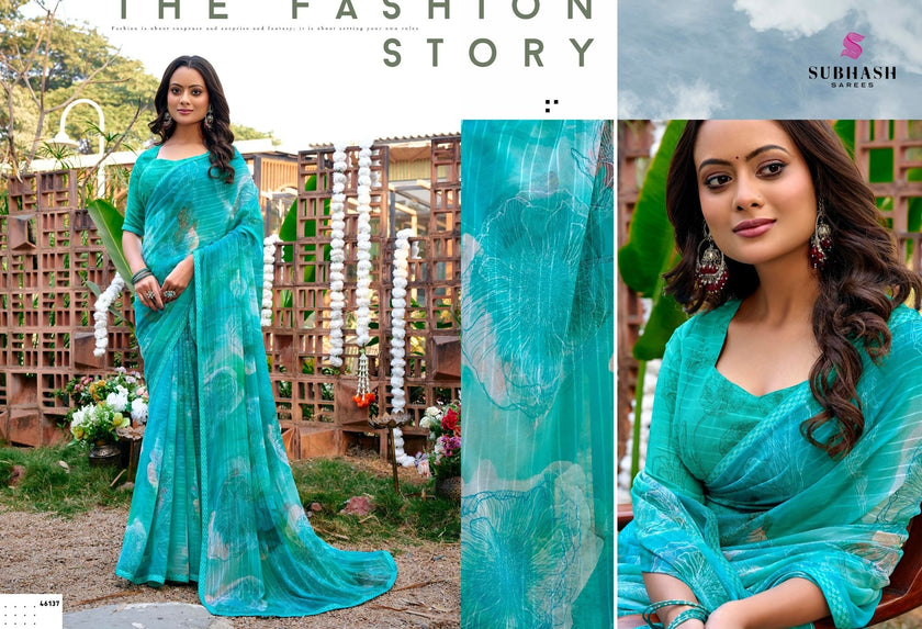Prakruti-16: Georgette Printed Sarees