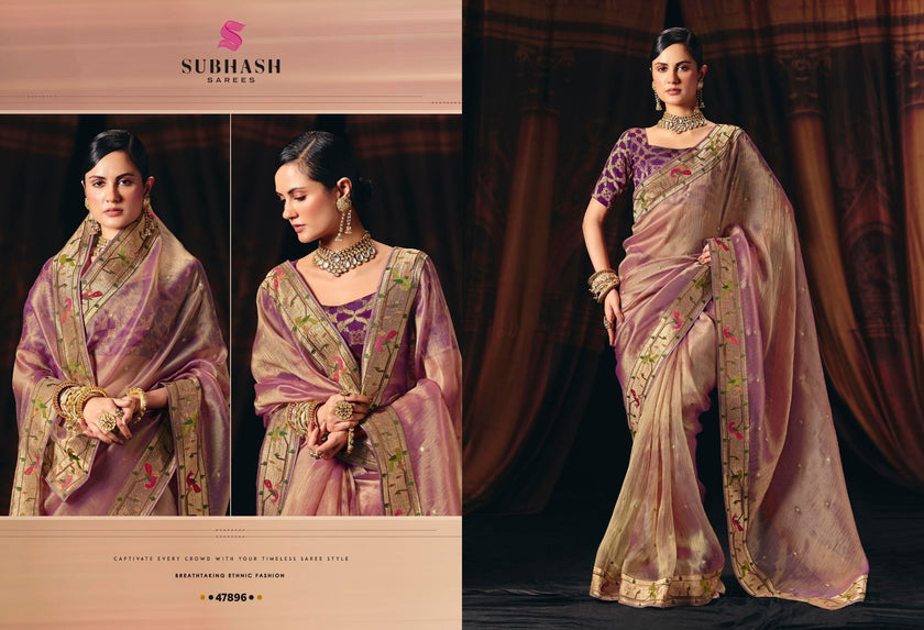 Nyassa-16 : Fancy Designer Saree with Designer Blouse
