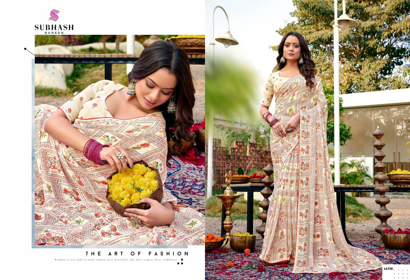Prakruti-16: Georgette Printed Sarees