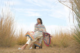 Multi Pure Cotton Ajrakh Printed A-Line Kurta Trouser With Dupatta