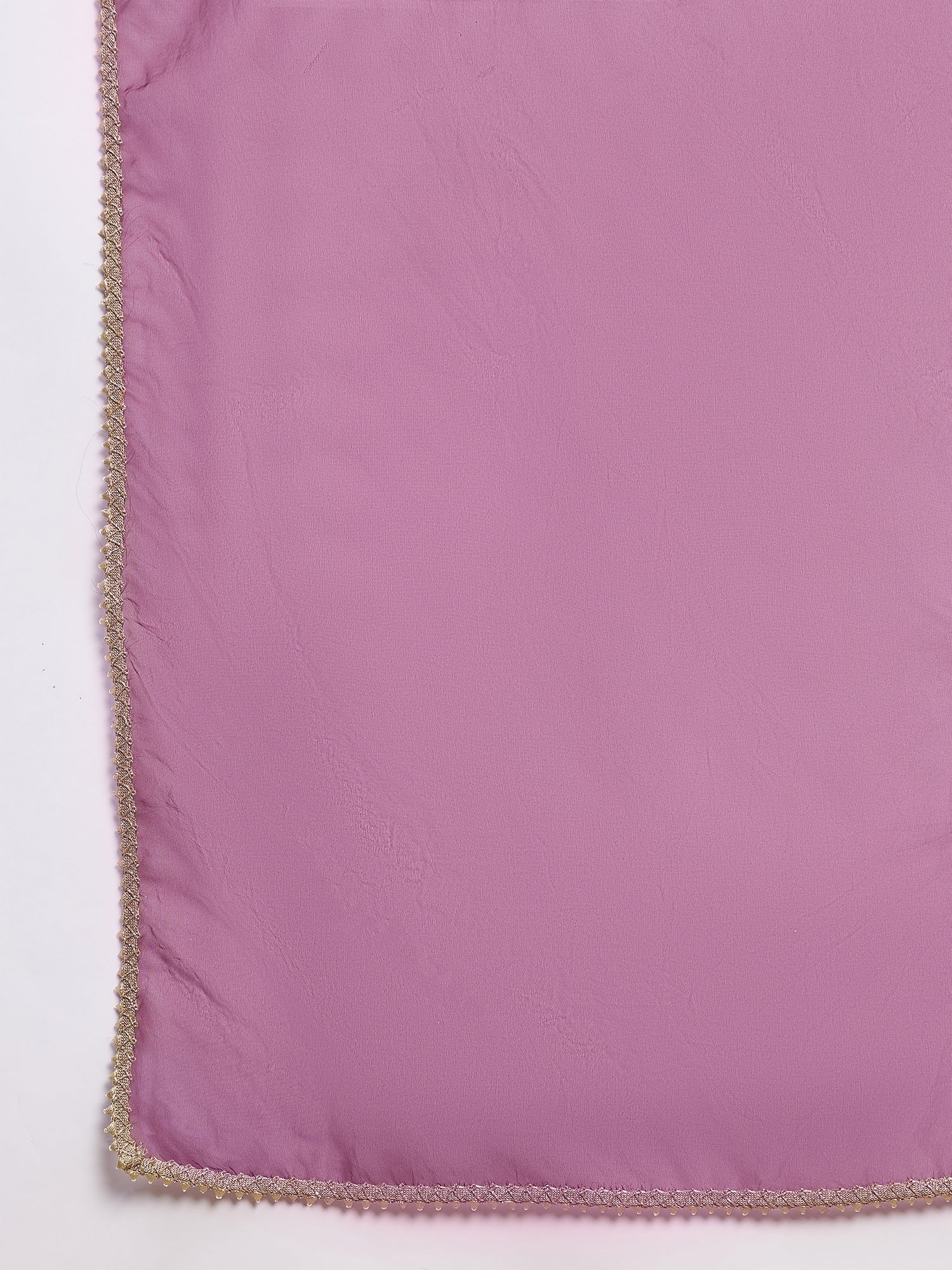 Wine  Chinon Embroideried A-Line Kurta Trouser