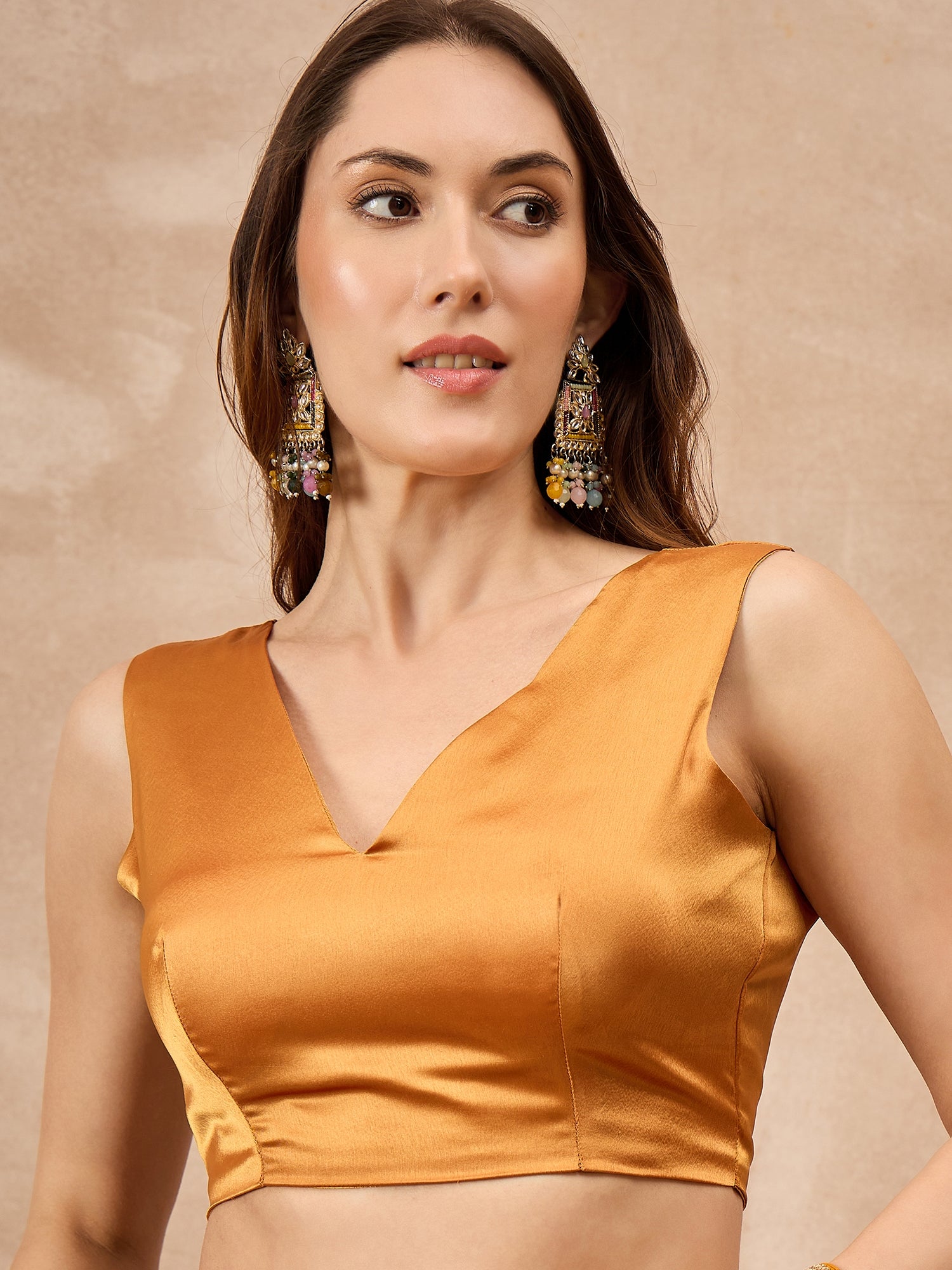 Yellow Satin Solid with Coding Border Saree with Unstitched Blouse