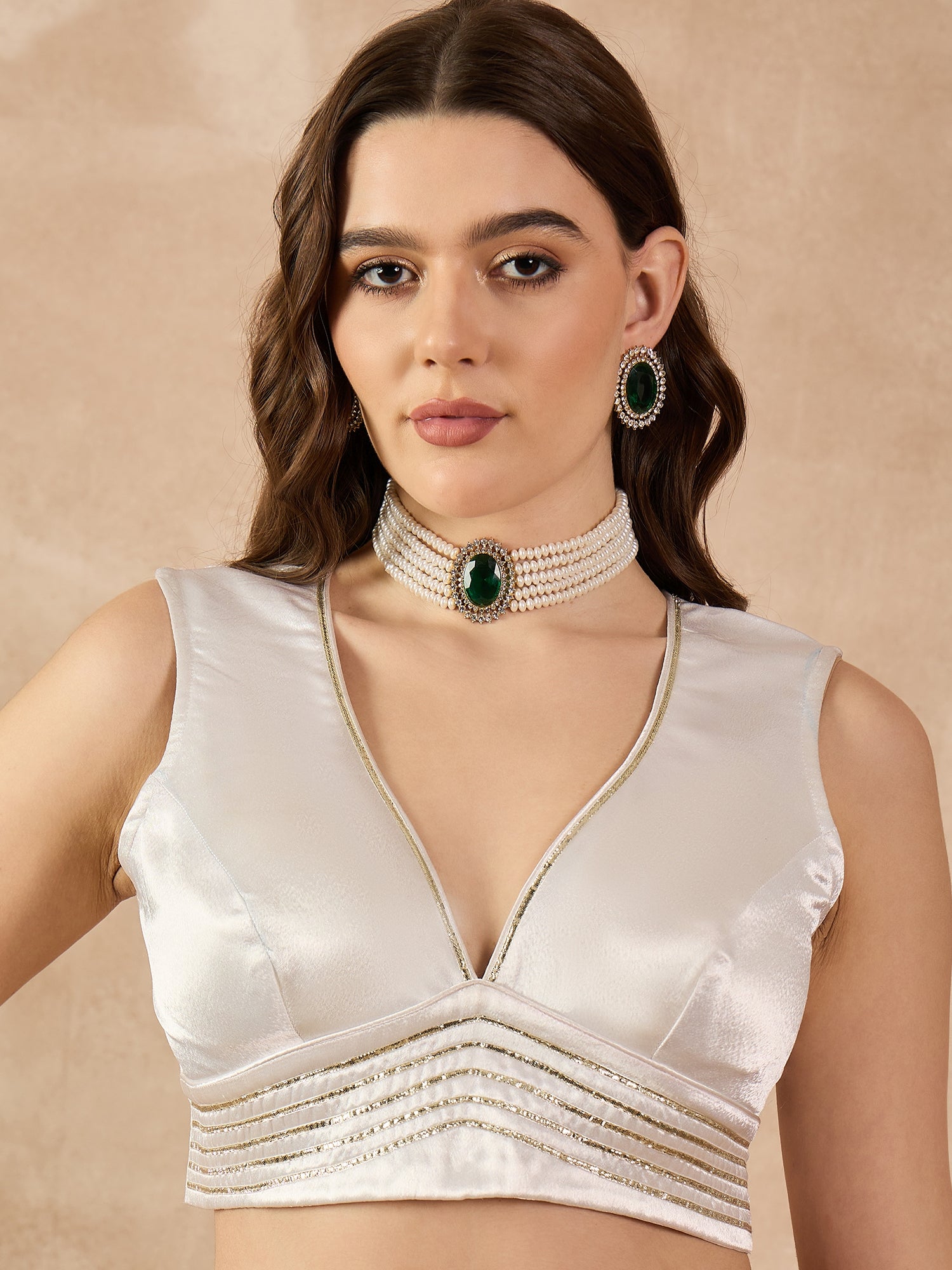 White Satin Solid With Coding Work Saree with Unstitched Fancy Blouse